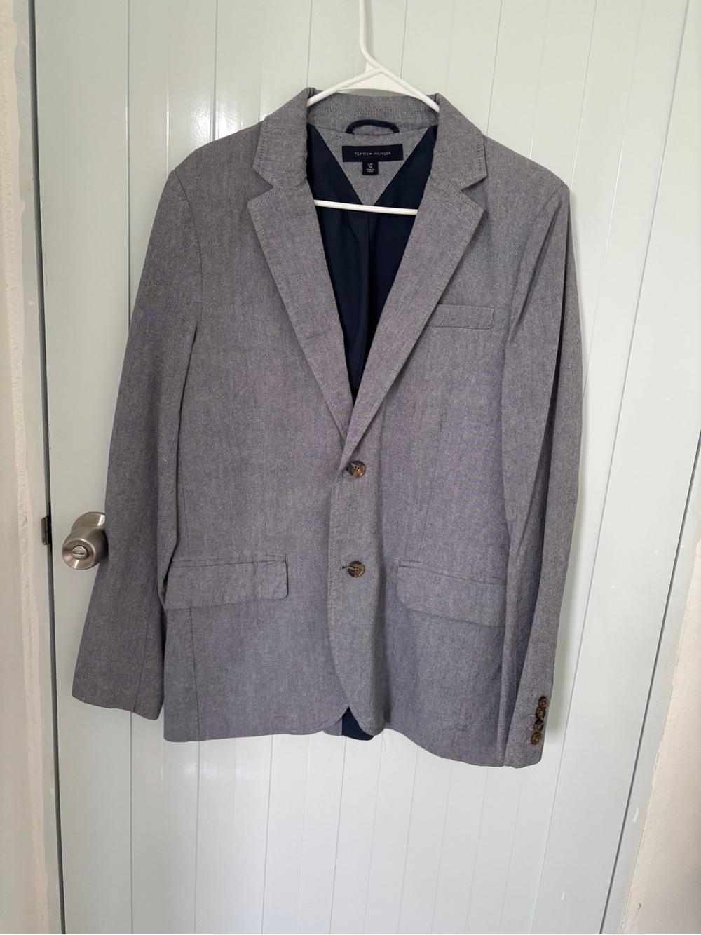 Tommy Hilfiger Light Gray Two-Button Sport Coat